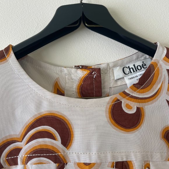 Chloe Silk Patterned Mini Dress (AS SEEN ON BABIES!) - Picture 5 of 13